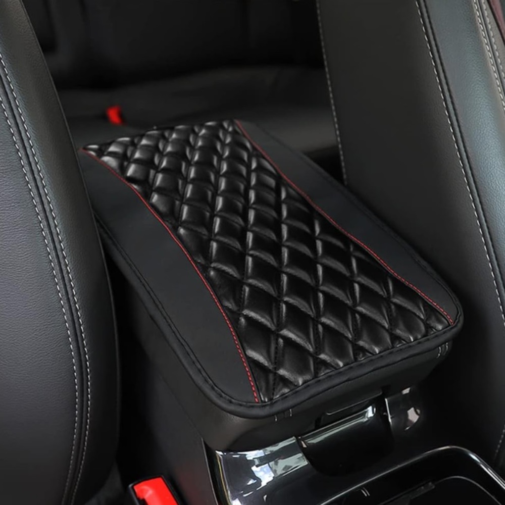 Car Center Console Cushion Pad, Universal Leather Waterproof Armrest